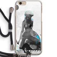 I will not feel a thing: iPhone 6 / 6S Transparant Hoesje met koord