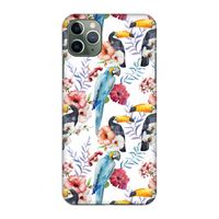 Bloemen tukan: Volledig geprint iPhone 11 Pro Max Hoesje