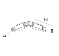 Wever & Ducre - 3-Phase Track Flexible Connector W