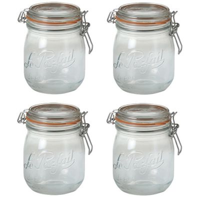 8x stuks weckpot/inmaakpot met klepdeksel 0.5 liter 8x stuks weckpot/inmaakpot met klepdeksel 0.5 liter