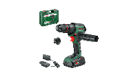 Bosch Groen AdvancedImpact 18V-80 QuickSnap | Accu Klopboormachine | 82 Nm | 1 x 2,5 Ah accu + oplader | In koffer - 06039E2101