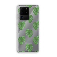 Monstera leaves: Samsung Galaxy S20 Ultra Transparant Hoesje