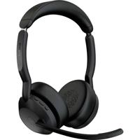 Jabra Evolve2 55 Link 380/390a UC Stereo On Ear headset Bluetooth Stereo Zwart Ruisonderdrukking (microfoon), Noise Cancelling Computer