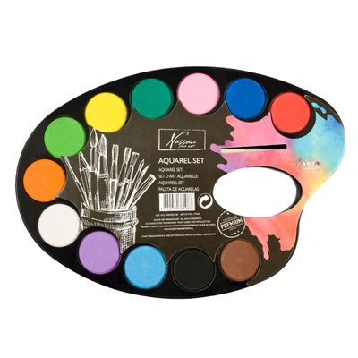 Creative Craft Group Verfpalet aquarel, 12 kleuren