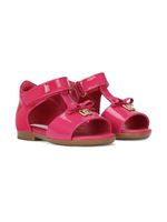 Dolce & Gabbana Kids sandales First Steps en cuir verni - Rose - thumbnail