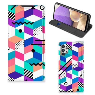 Samsung Galaxy A32 5G Stand Case Blokken Kleurrijk