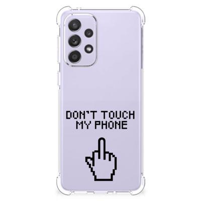 Samsung Galaxy A33 Anti Shock Case Finger Don't Touch My Phone Samsung Galaxy A33 Anti Shock Case Finger Don't Touch My Phone