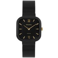 Prisma Carré Zwart Dameshorloge - thumbnail