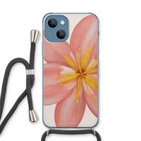 Pink Ellila Flower: iPhone 13 Transparant Hoesje met koord Pink Ellila Flower: iPhone 13 Transparant Hoesje met koord