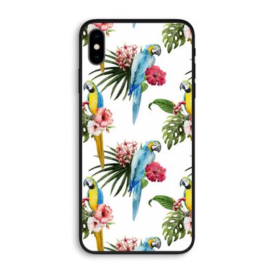 Kleurrijke papegaaien: iPhone XS Max Biologisch afbreekbaar hoesje