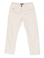 Emporio Armani Kids jean J75 à plaque logo - Marron