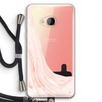 Peach bath: HTC U Play Transparant Hoesje met koord