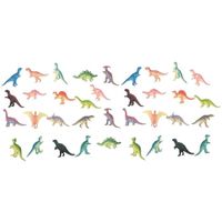 36x Plastic speelgoed dinosaurussen 6 cm - thumbnail