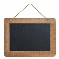 Memo krijtbordje - hanger - 29 x 21 cm - hout - memo schoolbordje - memobordje
