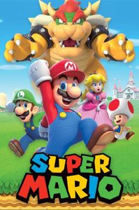 Super Mario Character Montage Poster 61x91.5cm