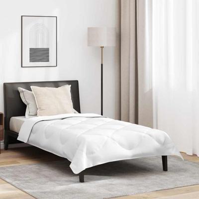 All-season dekbed met kussen 2 pcs Wit 140 x 220 cm Microfibre