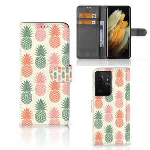 Samsung Galaxy S21 Ultra Book Cover Ananas