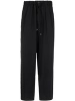 Emporio Armani pantalon de jogging à coupe droite - Noir