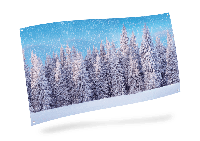Achtergronddoek sneeuwbos 150x75 cm - My village
