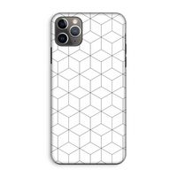Zwart-witte kubussen: iPhone 11 Pro Max Tough Case
