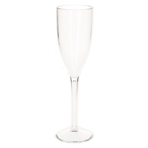 Onbreekbaar champagne/prosecco flute glas transparant kunststof 15 cl/150 ml   -