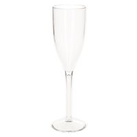 Onbreekbaar champagne/prosecco flute glas transparant kunststof 15 cl/150 ml   - - thumbnail