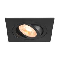 SLV InbouwspotNew Tria 75 vierkant - zwart - GU10 - 1007378