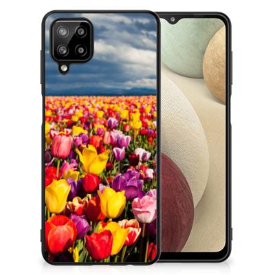 Samsung Galaxy A12 Bloemen Hoesje Tulpen
