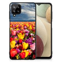 Samsung Galaxy A12 Bloemen Hoesje Tulpen
