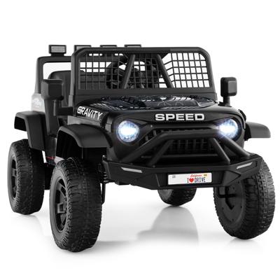 24V Elektrisch Kindervoertuig 30 kg Laadvermogen Elektrische Offroad-buggy Voor Kinderen-Zwart
