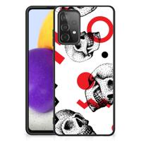 Telefoonhoesje Samsung Galaxy A72 (5G/4G) Skull Red