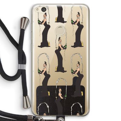 Pop Some Kim: Huawei Ascend P8 Lite (2017) Transparant Hoesje met koord