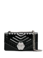 Philipp Plein sac porté épaule Hexagon médium - Noir