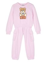 Moschino Kids survêtement à logo imprimé - Rose
