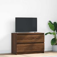 Tv-meubel 80x35x54 cm spaanplaat bruin eikenkleurig