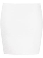 Alexander Wang minijupe à motif monogrammé - Blanc