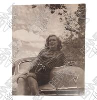 Marilyn Monroe met Cadillac (1946) Foto Print - EXCLUSIEVE LIMITED EDITION