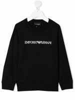 Emporio Armani Kids sweat à logo imprimé - Noir