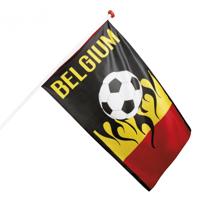 Boland vlag belgie - 90 x 150 cm - polyester - supporters - landen thema