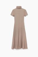 Midijurk met col - BROWN - S