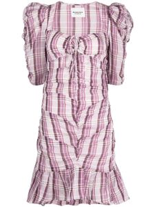 MARANT ÉTOILE robe à carreaux - Rose