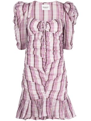 MARANT ÉTOILE robe à carreaux - Rose
