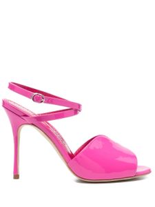 Manolo Blahnik sandales 110 mm à fini scintillant - Rose