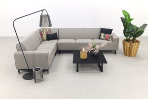 Boavista/Cuba Sunbrella loungeset - Nature Grey - 4-delig - Links