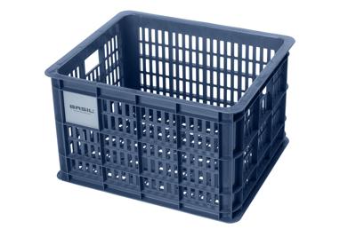 Basil fietskrat m - medium - 29.5 liter - blauw