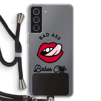 Badass Babes Club: Samsung Galaxy S21 FE Transparant Hoesje met koord