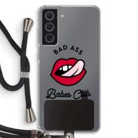 Badass Babes Club: Samsung Galaxy S21 FE Transparant Hoesje met koord