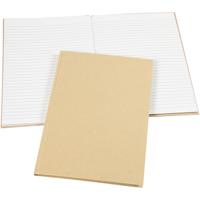 Creativ Company Notitieboek, a4, vel 210x297 mm, 60 gr, bruin, 1 stuk