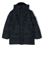 Stone Island Junior doudoune à patch logo - Bleu - thumbnail