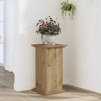 VidaXL Plantenstandaard 33x33x60 cm bewerkt hout artisanaal eiken